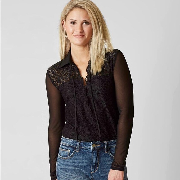 BKE Other - BKE Black Lace Bodysuit